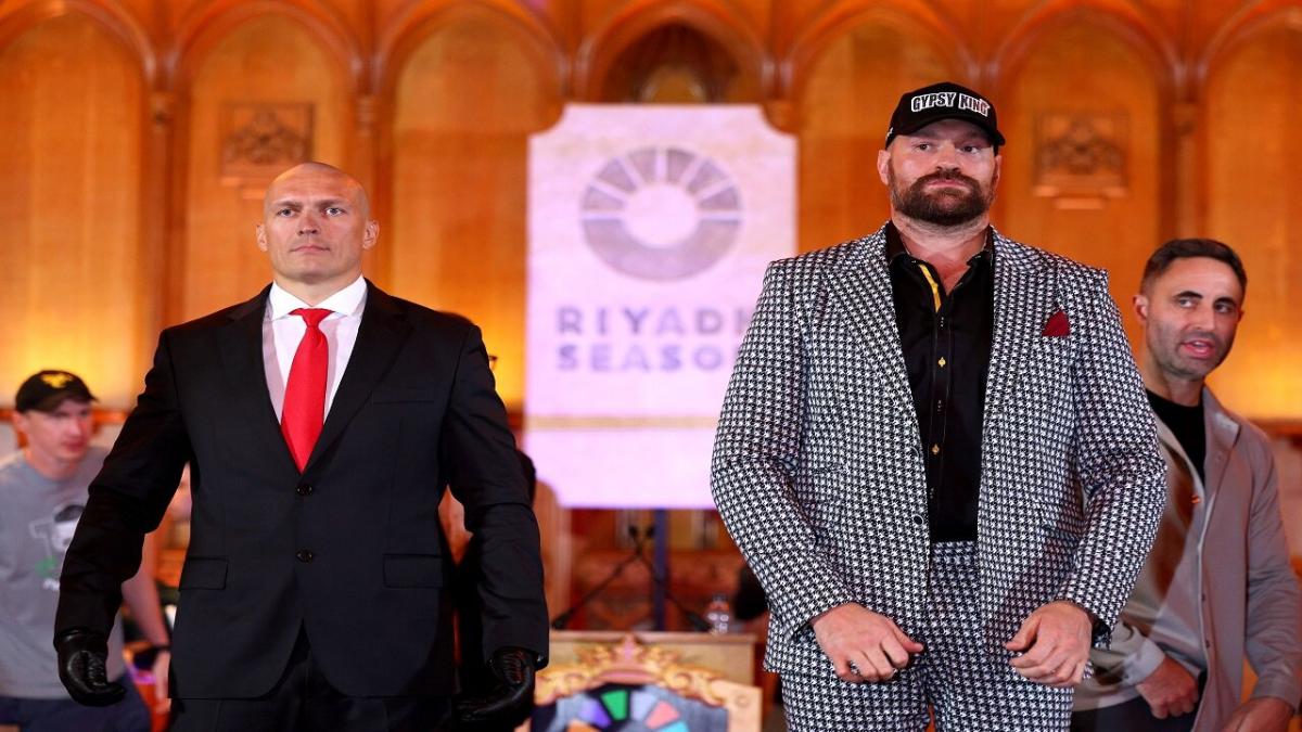 Boxers Tyson Fury and Oleksandr Usyk