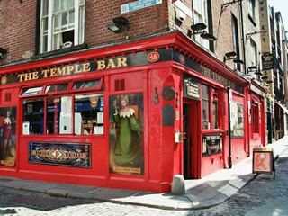 The famous Temple Bar, Dublin