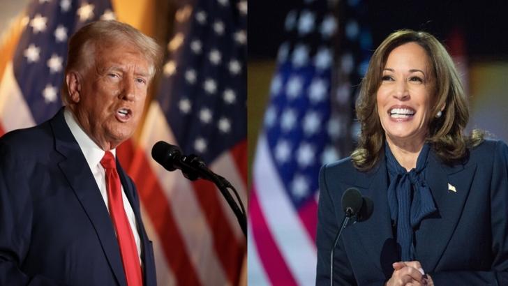 Donald Trump and Kamala Harris
