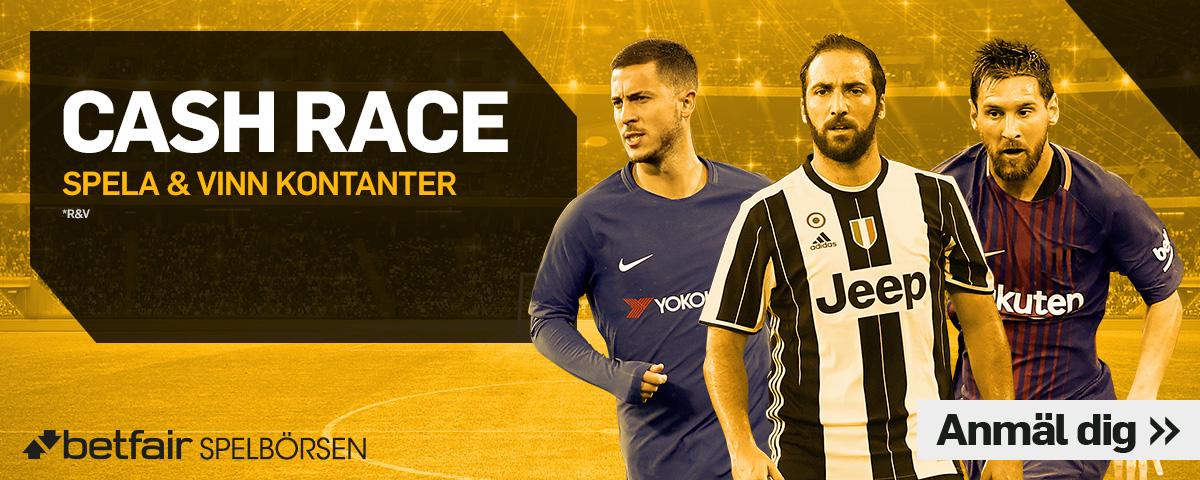 Betfair Cash Race är tillbaka 2018, större och bättre än någonsin, med lättare poängmål och massor med pengar i potten. Så här fungerar det ...