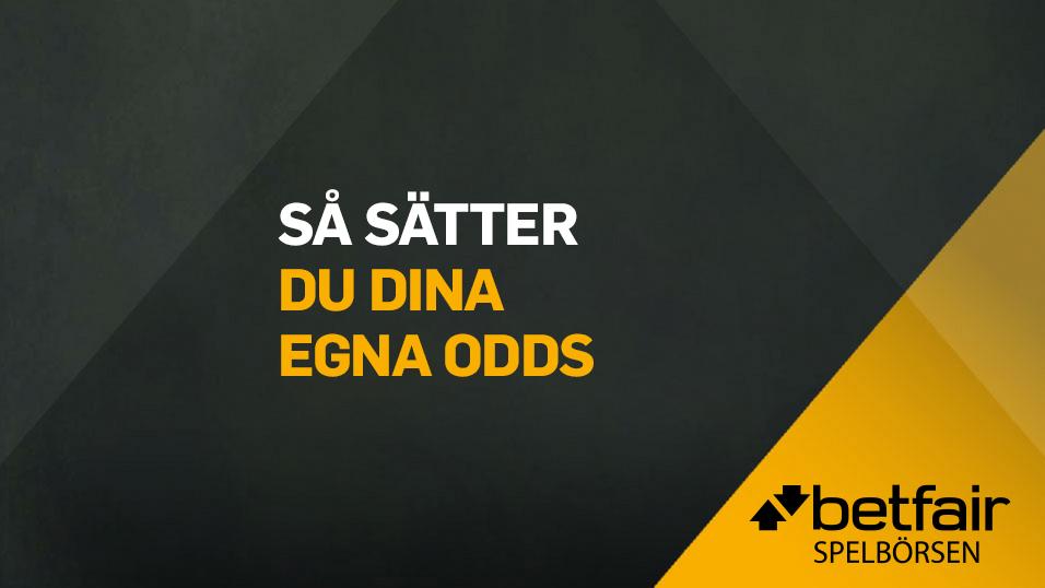 Så sätter du dina egna odds