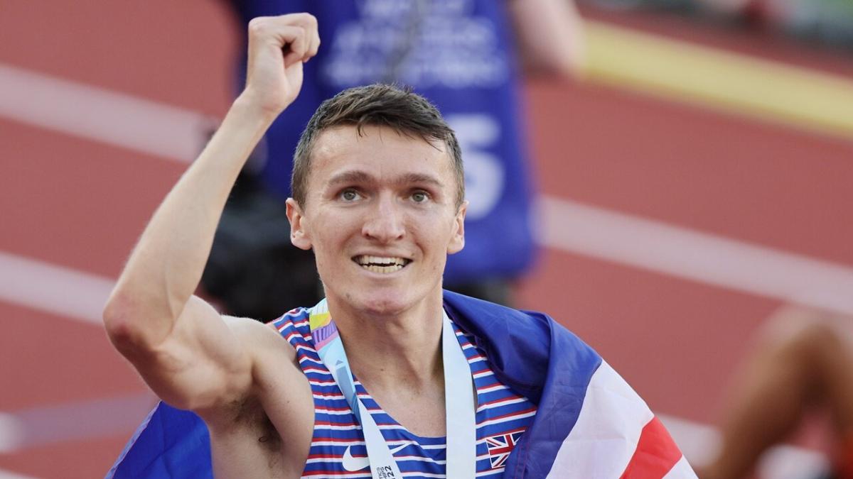 1500m winner Jake Wightman