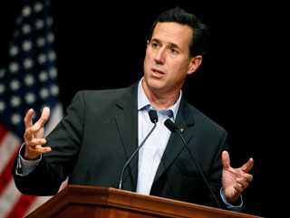 Santorum looks like the only credible challenger to Mitt Romney 