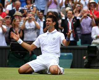 I've done it. Djokovic gets over the line and proves why he's been the best player in the world this year.