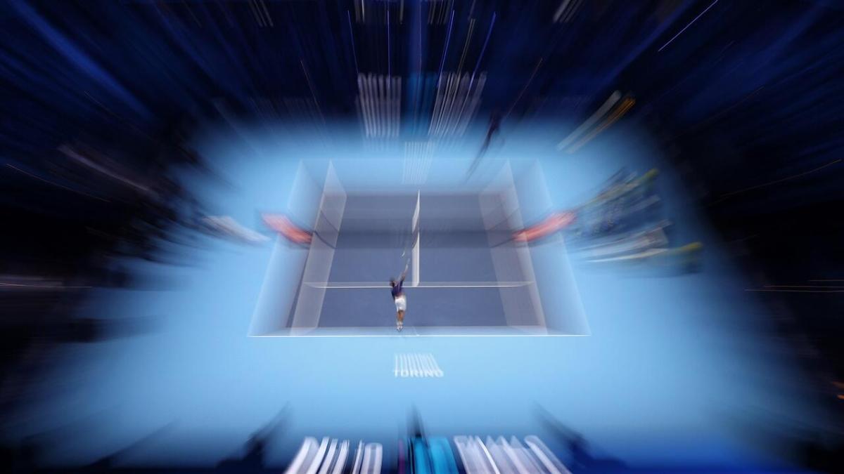 Hard indoor court