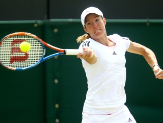 Justine Henin faces a tough test today