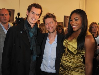 Andy Murray and Serena Williams at a fashion show last year