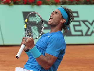 Nadal may well celebrate victory at the end of Sunday's final but Federer will definitely out ace him, oh yes... 