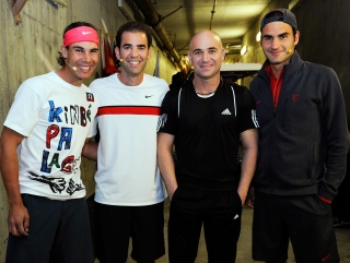 While Sampras and Agassi have carry their rivalry into retirement, Nadal and Federer provide a better example 