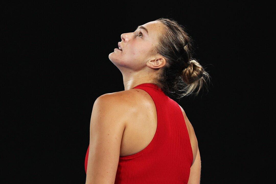 Sabalenka looking